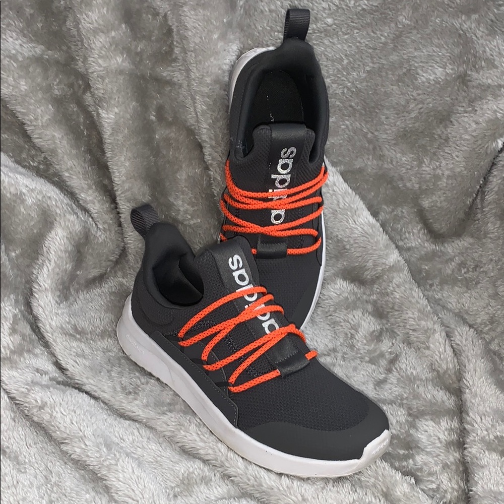Adidas Dark Grey Cloudfoam Big Kid Sneakers